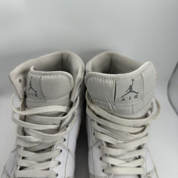 Nike Air Jordan Shoes Mens Size 11.5 Triple White Mid High Sneakers Basketball